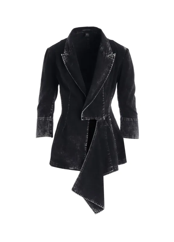 6OZ DENIM CHEMICAL WASH JACKET made by Yohji Yamamoto