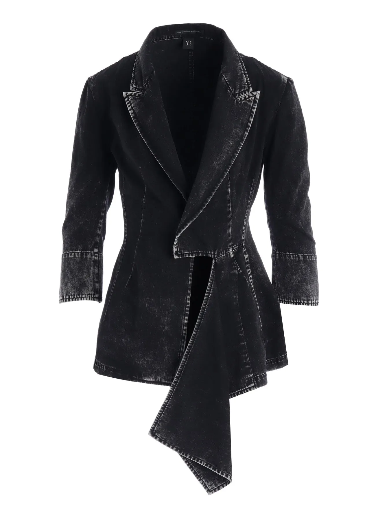 6OZ DENIM CHEMICAL WASH JACKET sold by Yohji Yamamoto product image thumbnail 2