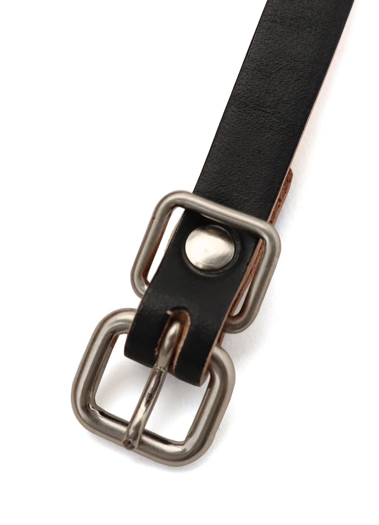SEMIGLOSS LEATHER STUDS DOUBLE BRACELET sold by Yohji Yamamoto product image thumbnail 3