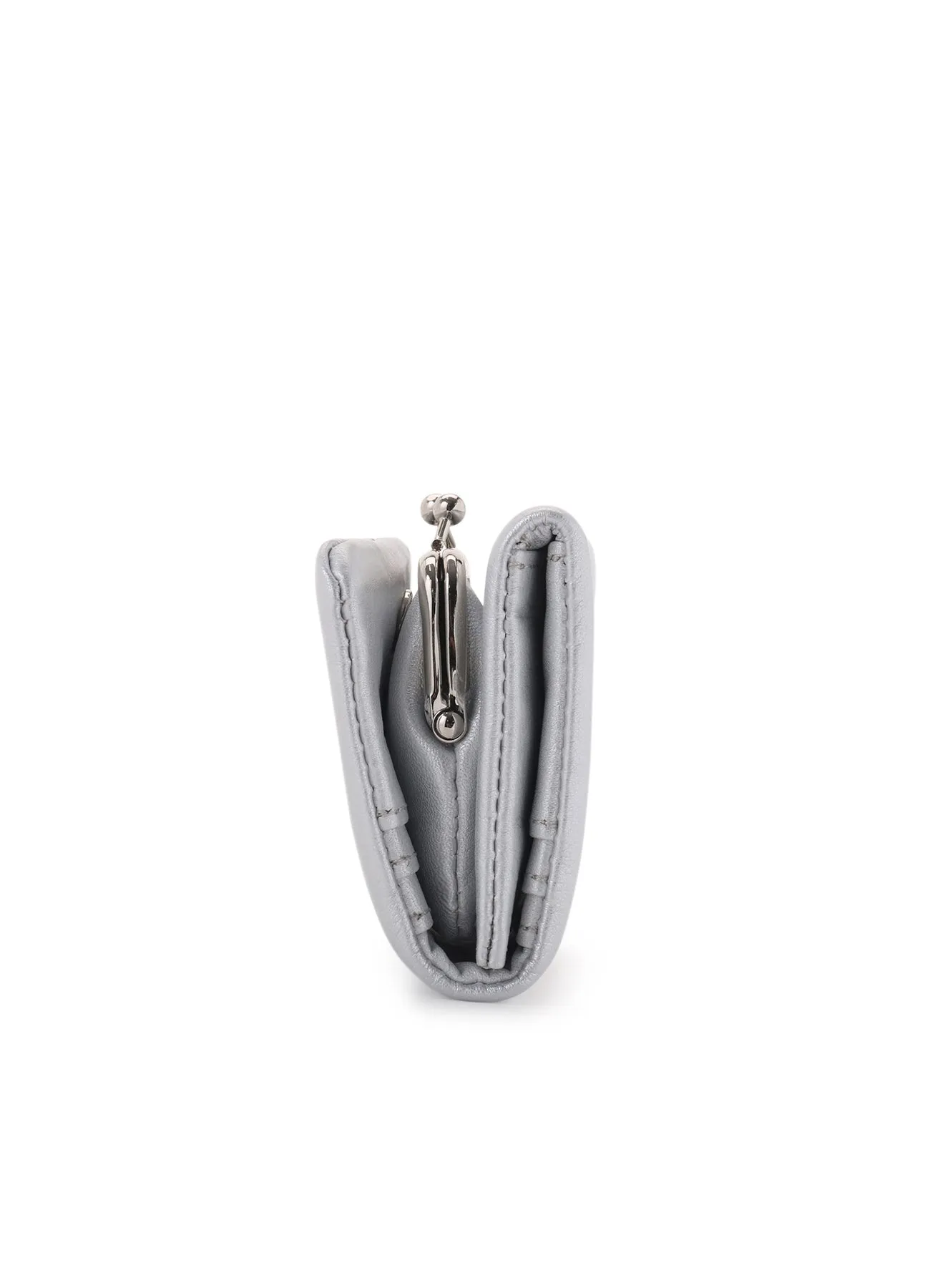 FOIL LEATHER TRIFOLD PUFFY WALLET sold by Yohji Yamamoto product image thumbnail 3