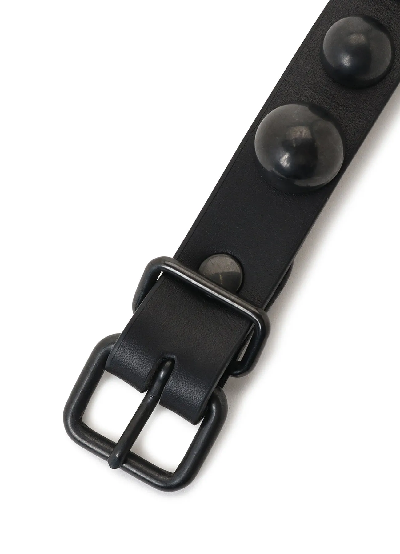 SEMIGLOSS LEATHER STUDS BRACELET sold by Yohji Yamamoto product image thumbnail 3