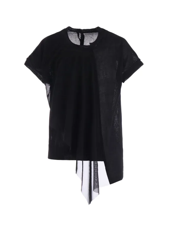 POLYESTER TULLE ASYMMETRIC PULLOVER sold by Yohji Yamamoto
