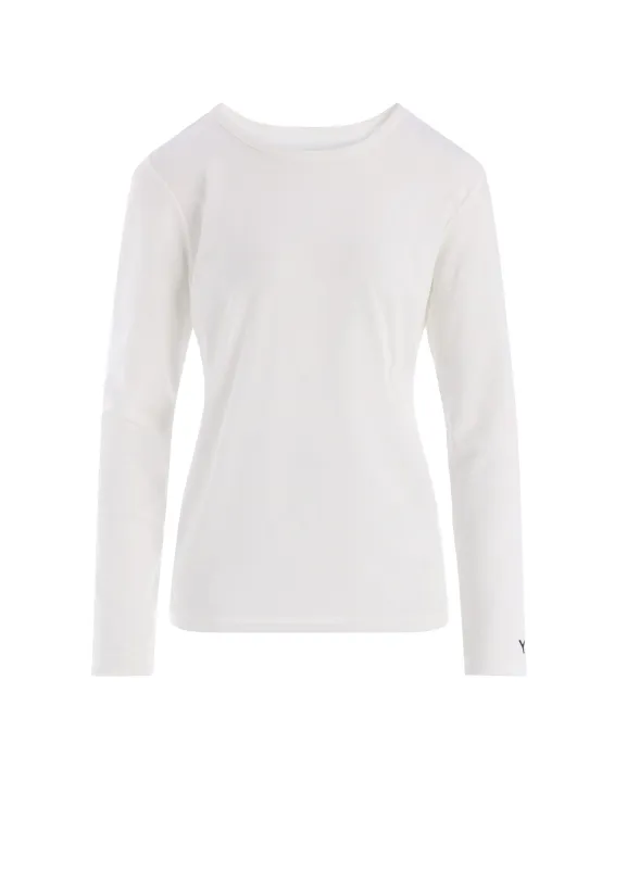 "Y" EMBROIDERY ROUND NECK LONSLEEVE TEE sold by Yohji Yamamoto