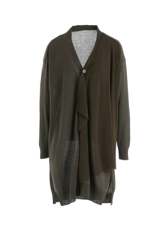 POLYESTER TULLE 2WAY CARDIGAN made by Yohji Yamamoto