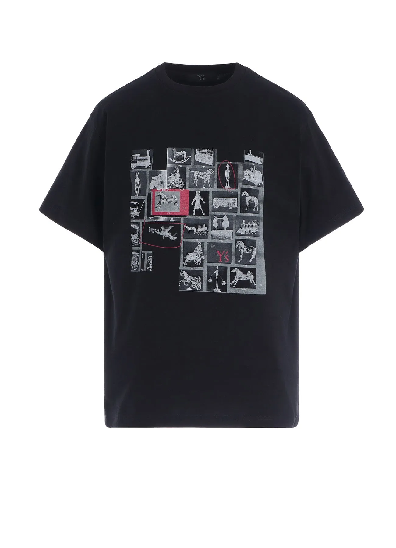 COTTON JERSEY TOY PIGMENT PRINT TEE sold by Yohji Yamamoto