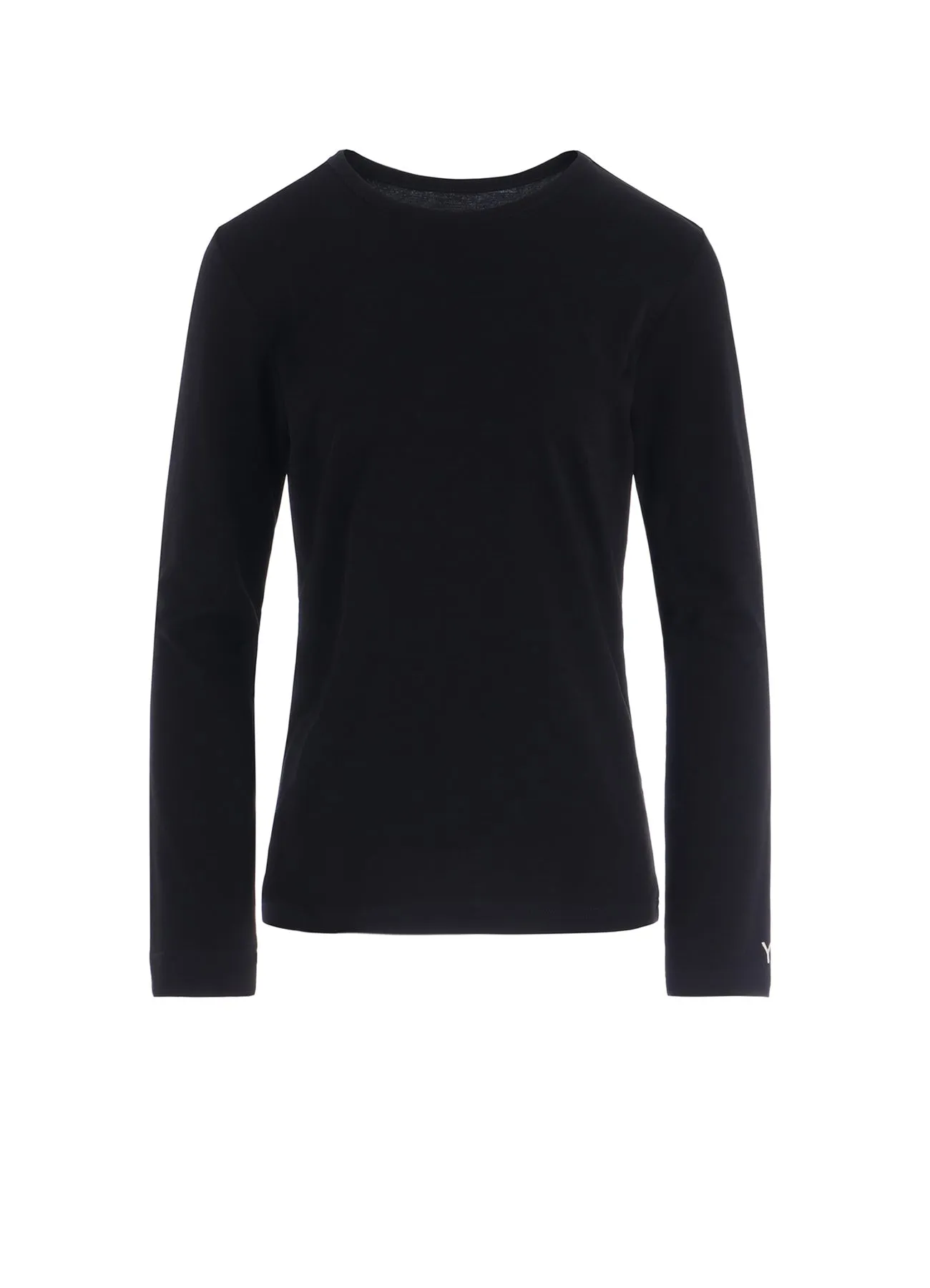 "Y" EMBROIDERY ROUND NECK LONSLEEVE TEE sold by Yohji Yamamoto