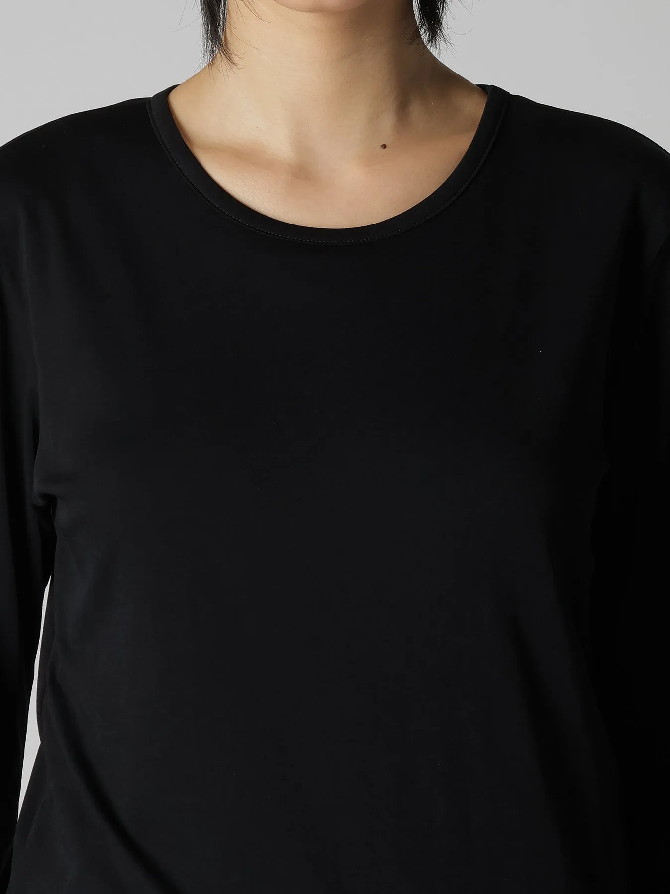 "Y" EMBROIDERY ROUND NECK LONSLEEVE TEE sold by Yohji Yamamoto product image thumbnail 5