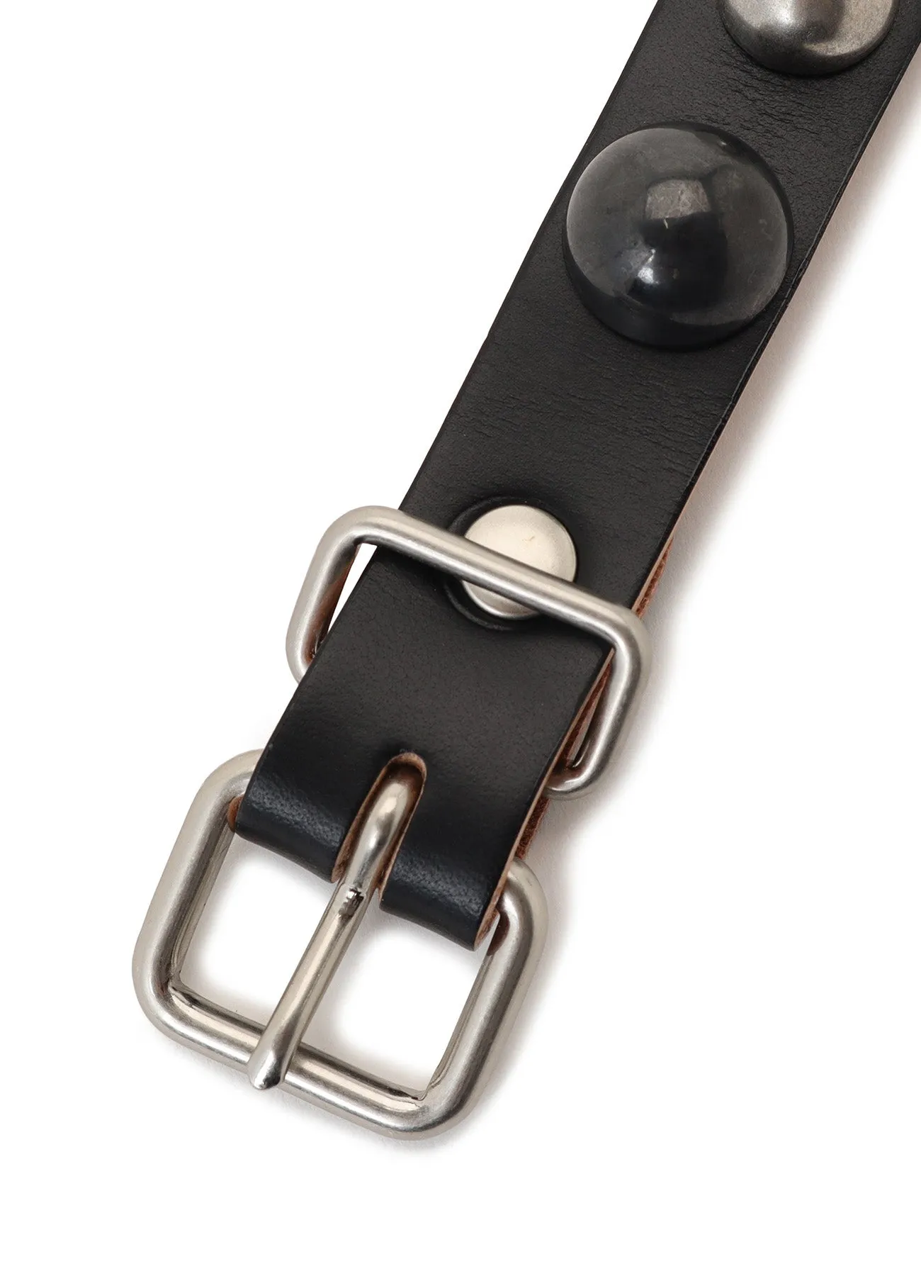 SEMIGLOSS LEATHER STUDS BRACELET sold by Yohji Yamamoto product image thumbnail 3