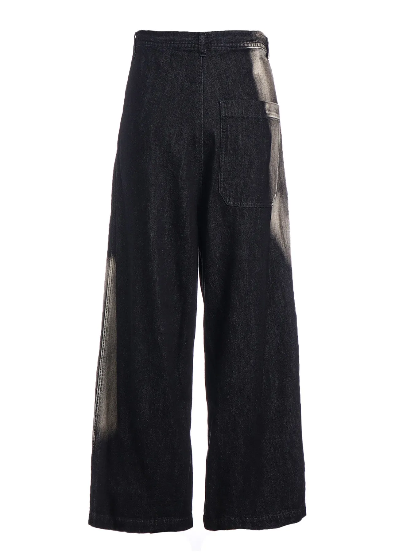 C/ SPOTTED DENIM LONG STRAIGHT PANTS sold by Yohji Yamamoto product image thumbnail 4