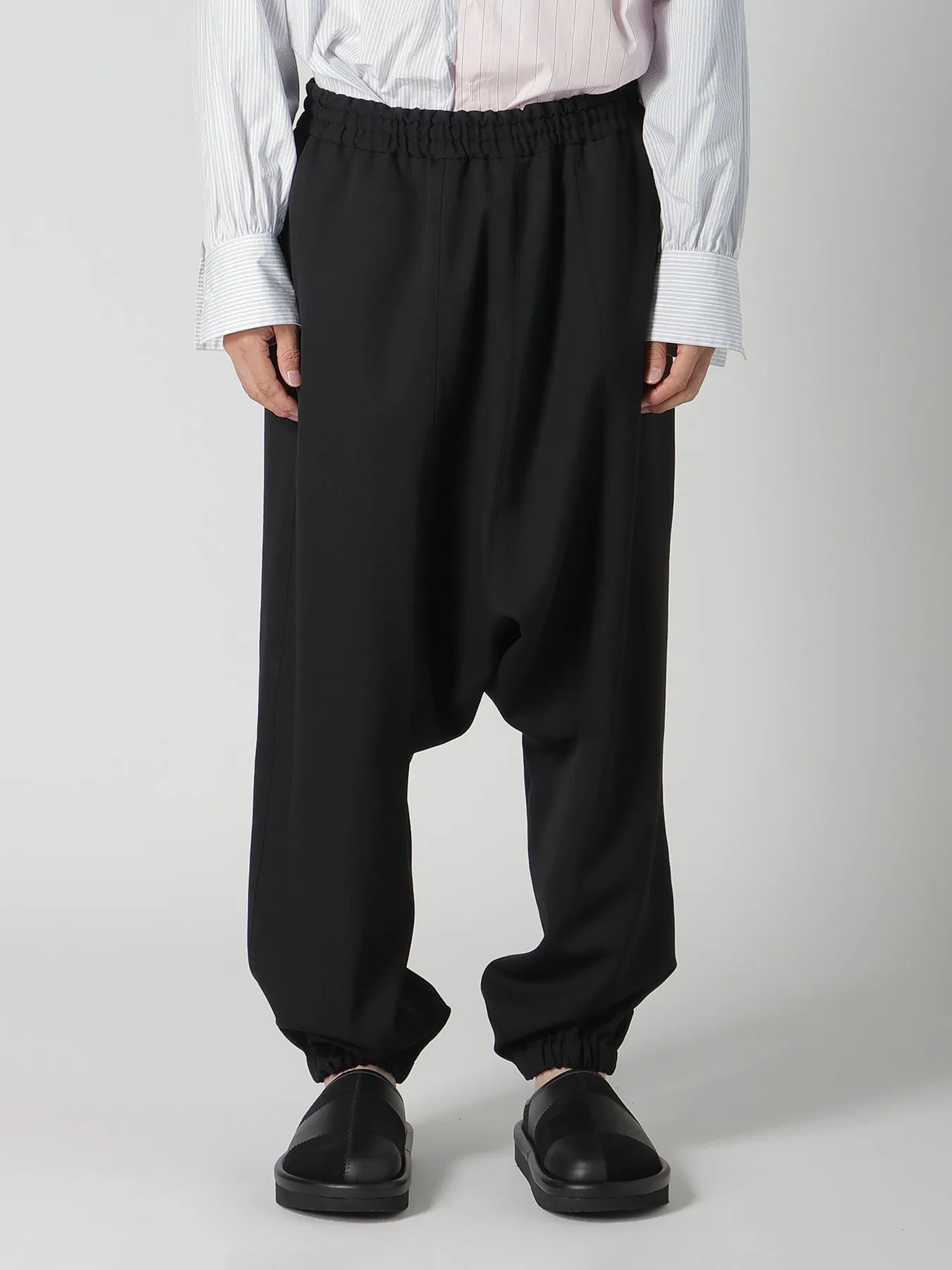 WOOL GABARDINE SAROUEL PANTS sold by Yohji Yamamoto product image thumbnail 4
