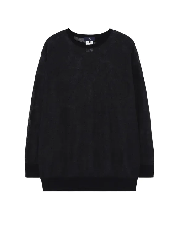 COTTON/NYLON COMPACT TWIST LONG SLEEVE KNIT sold by Yohji Yamamoto