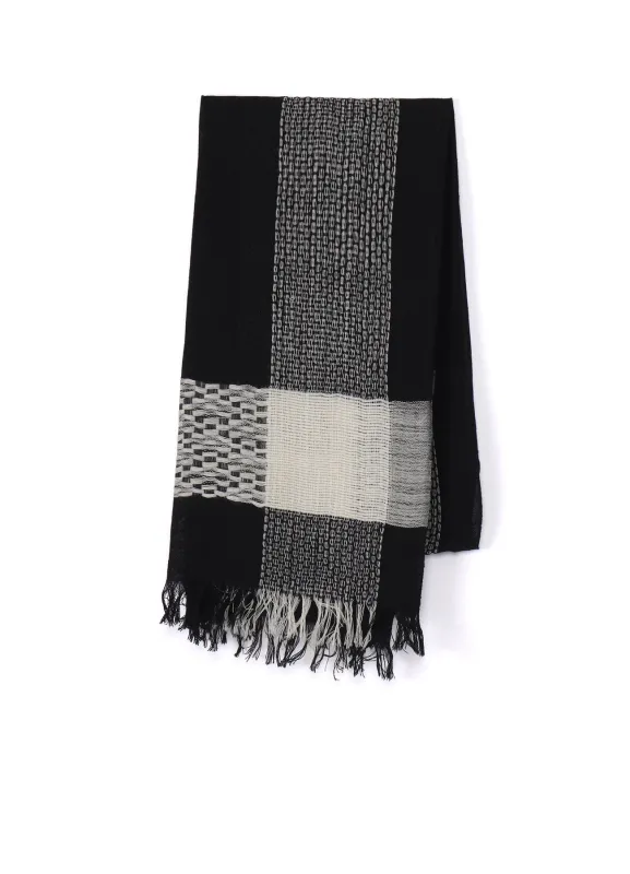 COLOR BLOCKED SCARF sold by Yohji Yamamoto