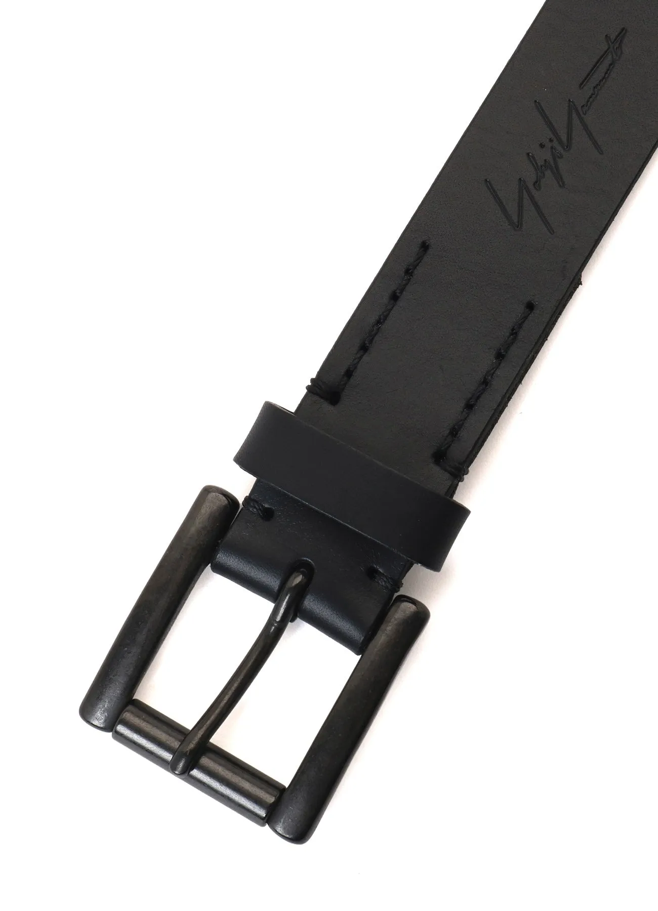 MAT SOFT OIL LEATHER 30MM BASIC BELT sold by Yohji Yamamoto product image thumbnail 3