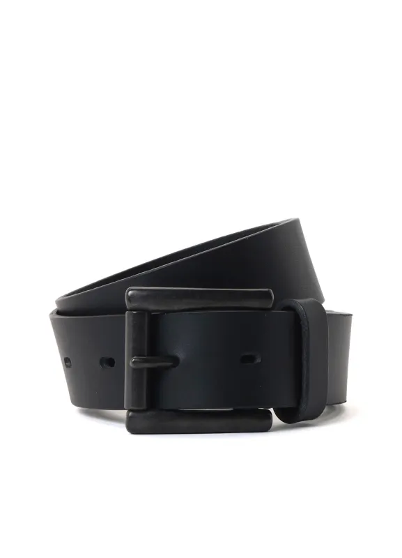 MAT SOFT OIL LEATHER 30MM BASIC BELT made by Yohji Yamamoto
