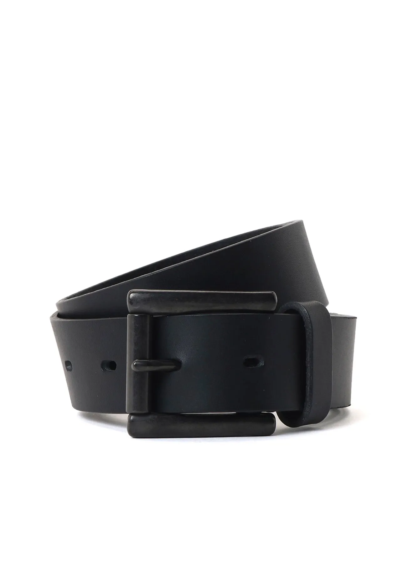 MAT SOFT OIL LEATHER 30MM BASIC BELT sold by Yohji Yamamoto