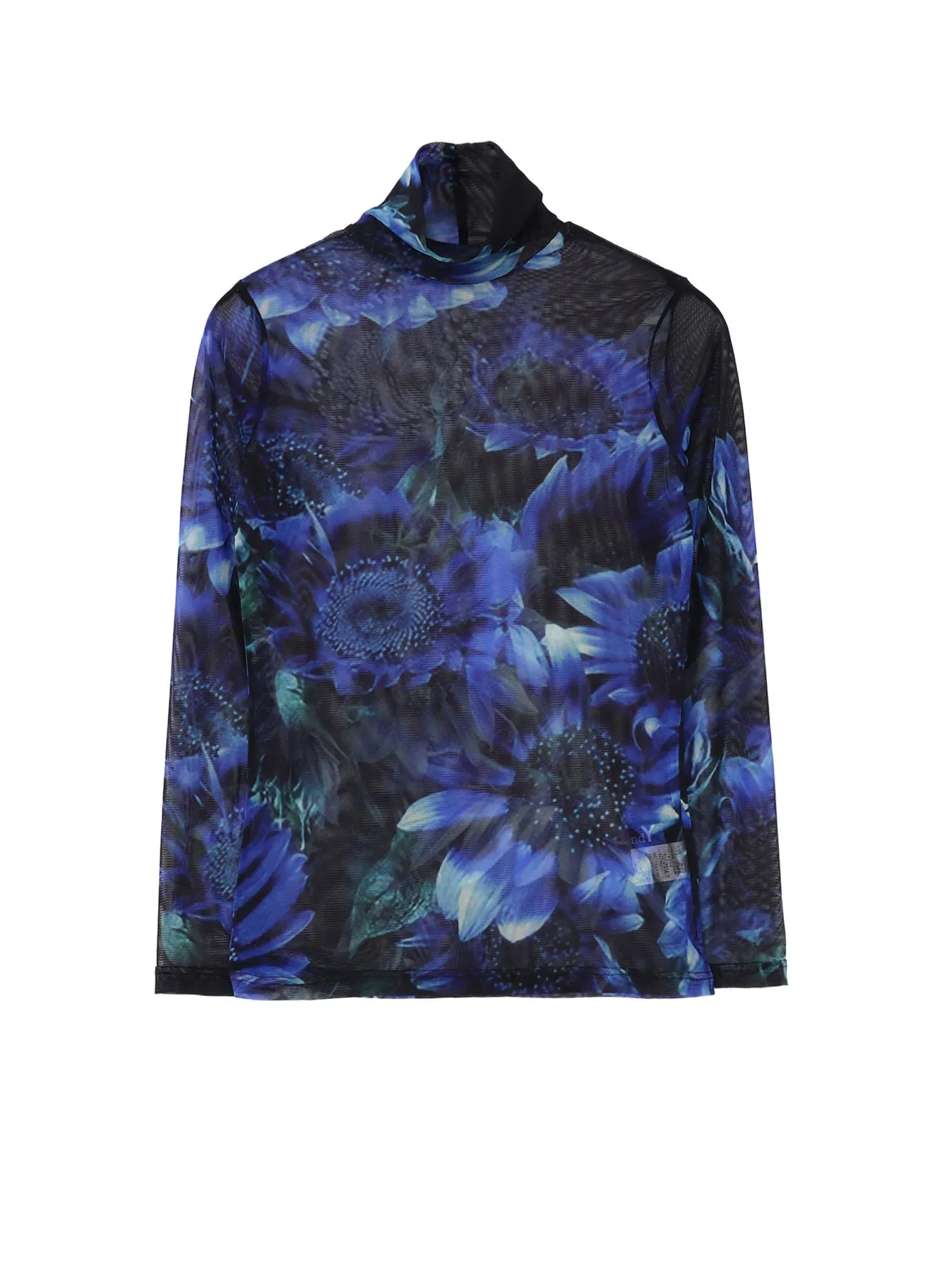 BULE FLOWER PRINT SOFT TULLE sold by Yohji Yamamoto