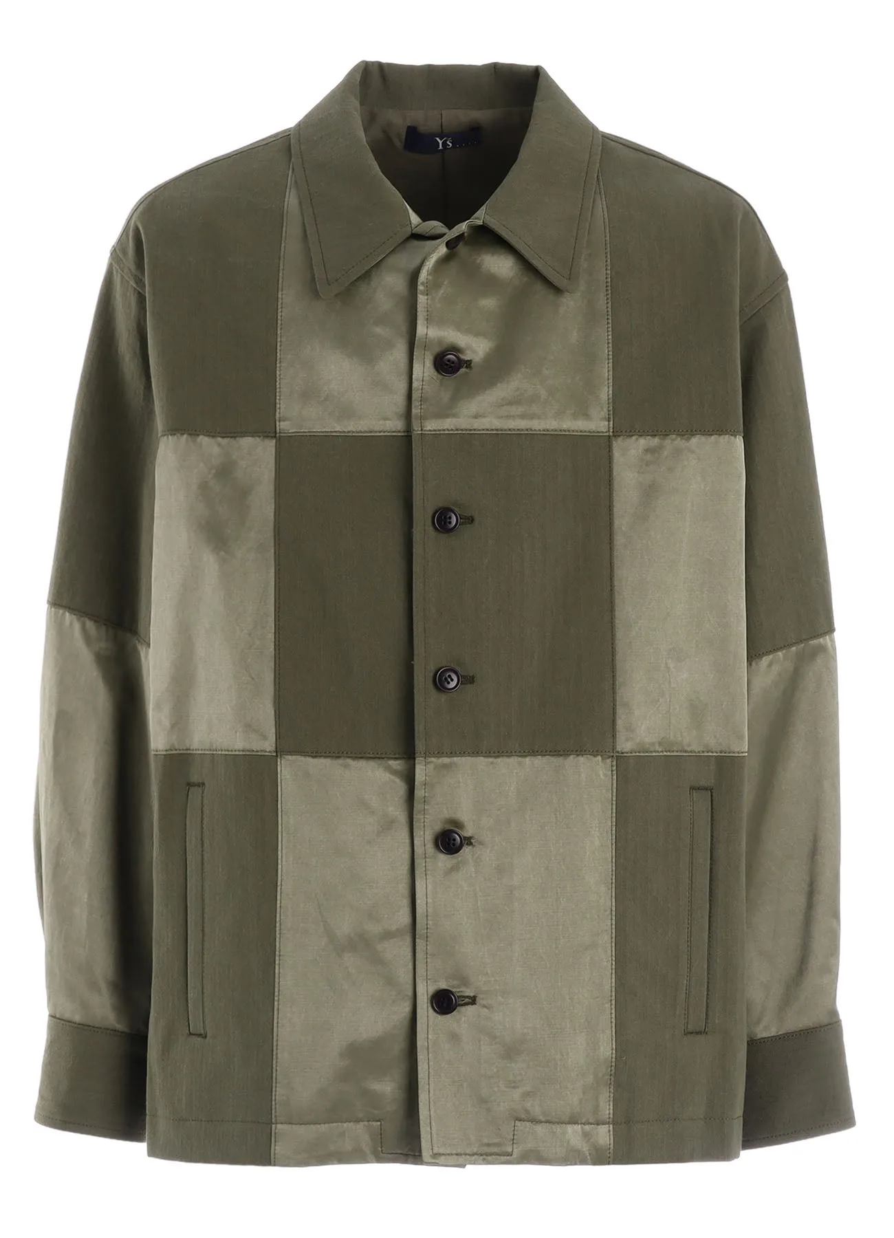 SATIN/COTTON PATCHED BLOUSON sold by Yohji Yamamoto product image thumbnail 2