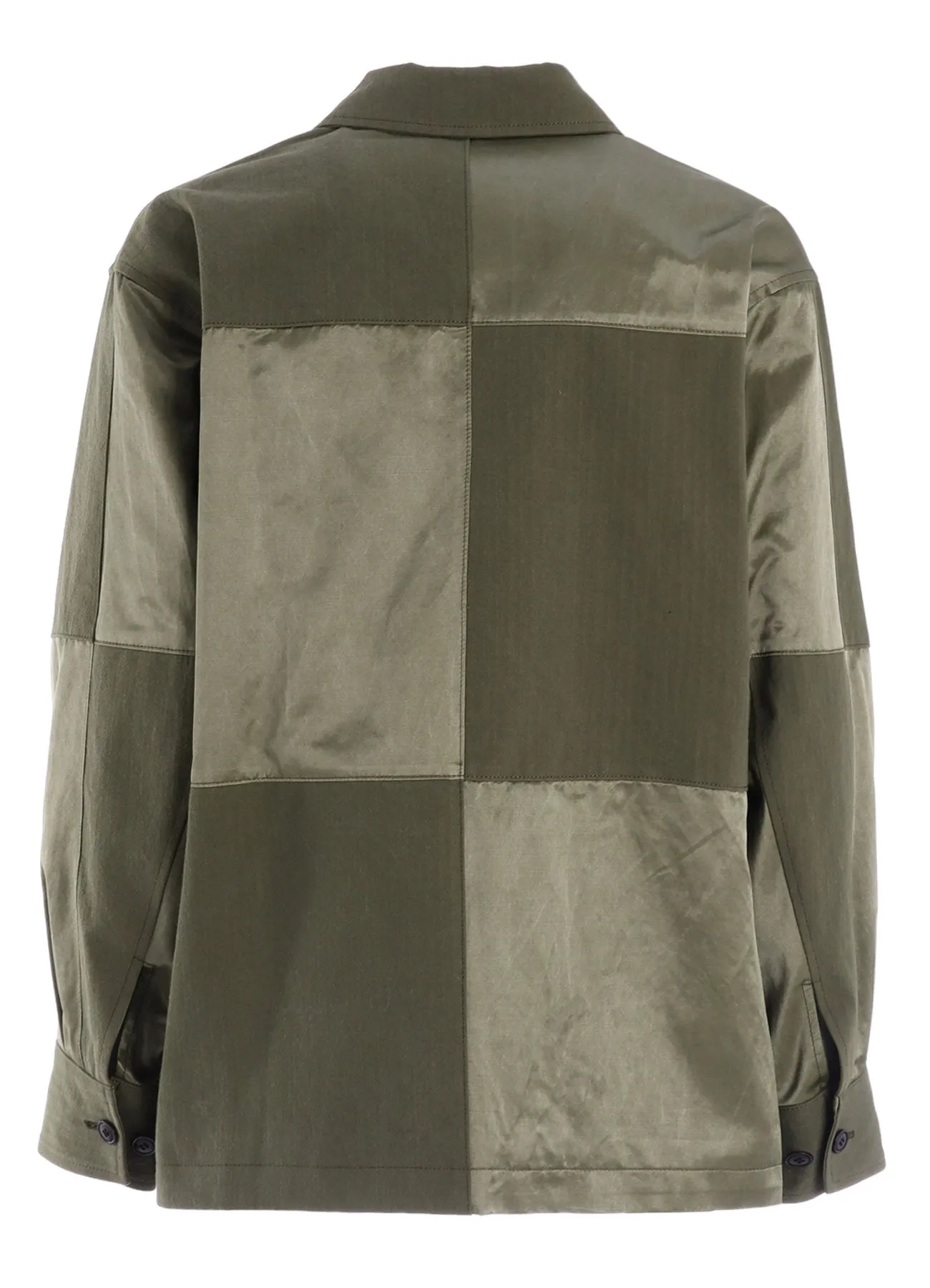 SATIN/COTTON PATCHED BLOUSON sold by Yohji Yamamoto product image thumbnail 3