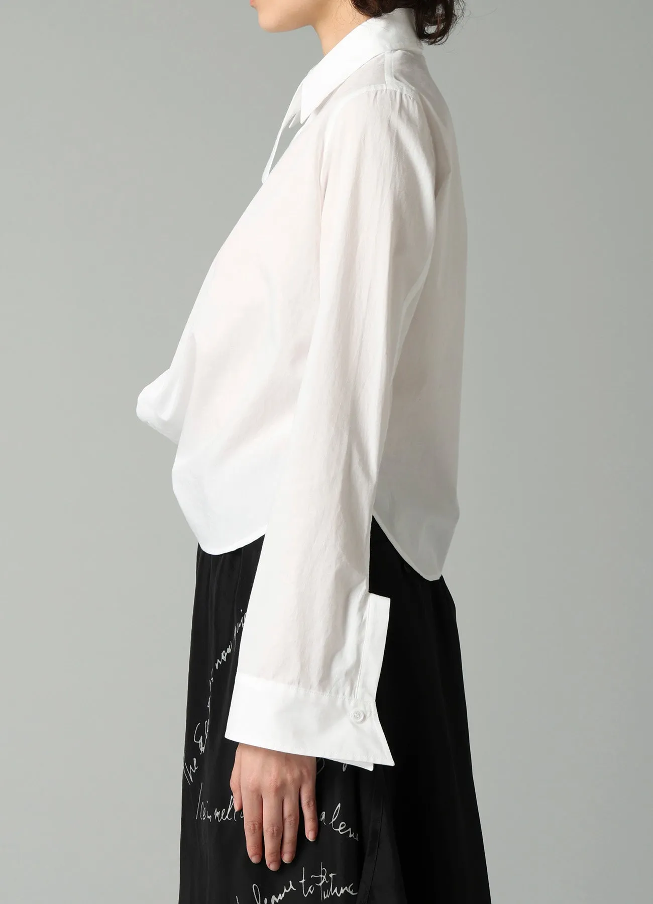 BROAD CUFF DETAIL BLOUSE sold by Yohji Yamamoto product image thumbnail 4