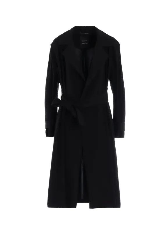Ta/Pe CREPE DE CHINE WRAP TRENCH COAT made by Yohji Yamamoto