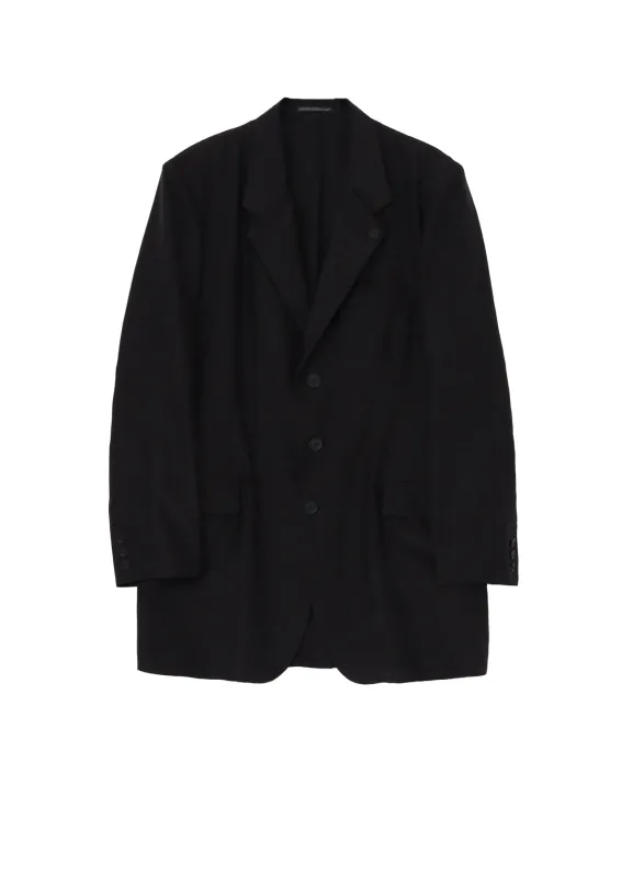 SILK HABUTAE DOUBLE LAPEL JACKET made by Yohji Yamamoto