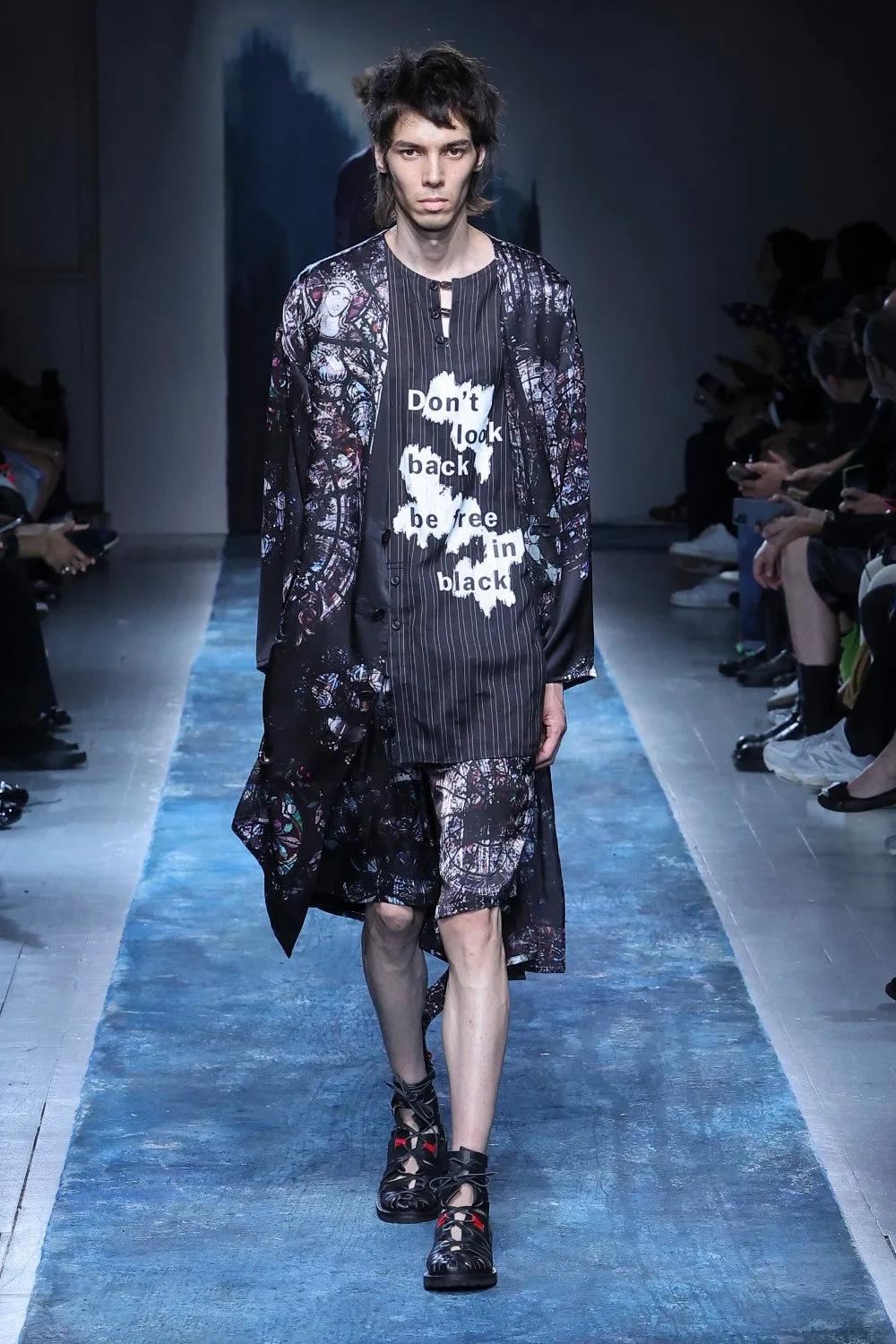 OIL COW LEATHER GLADIATOR BOOTS sold by Yohji Yamamoto product image thumbnail 2