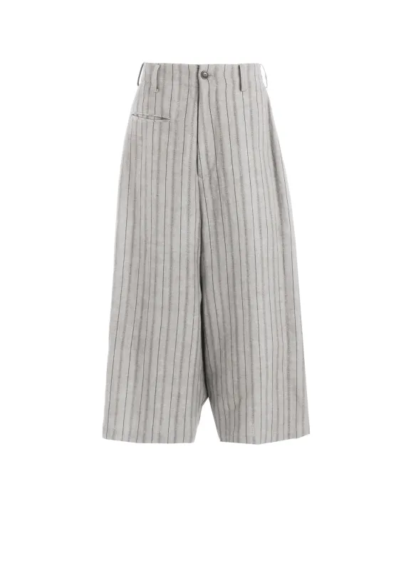 C/Li STRIPE BACKSIDE FLARED WIDE PANTS sold by Yohji Yamamoto