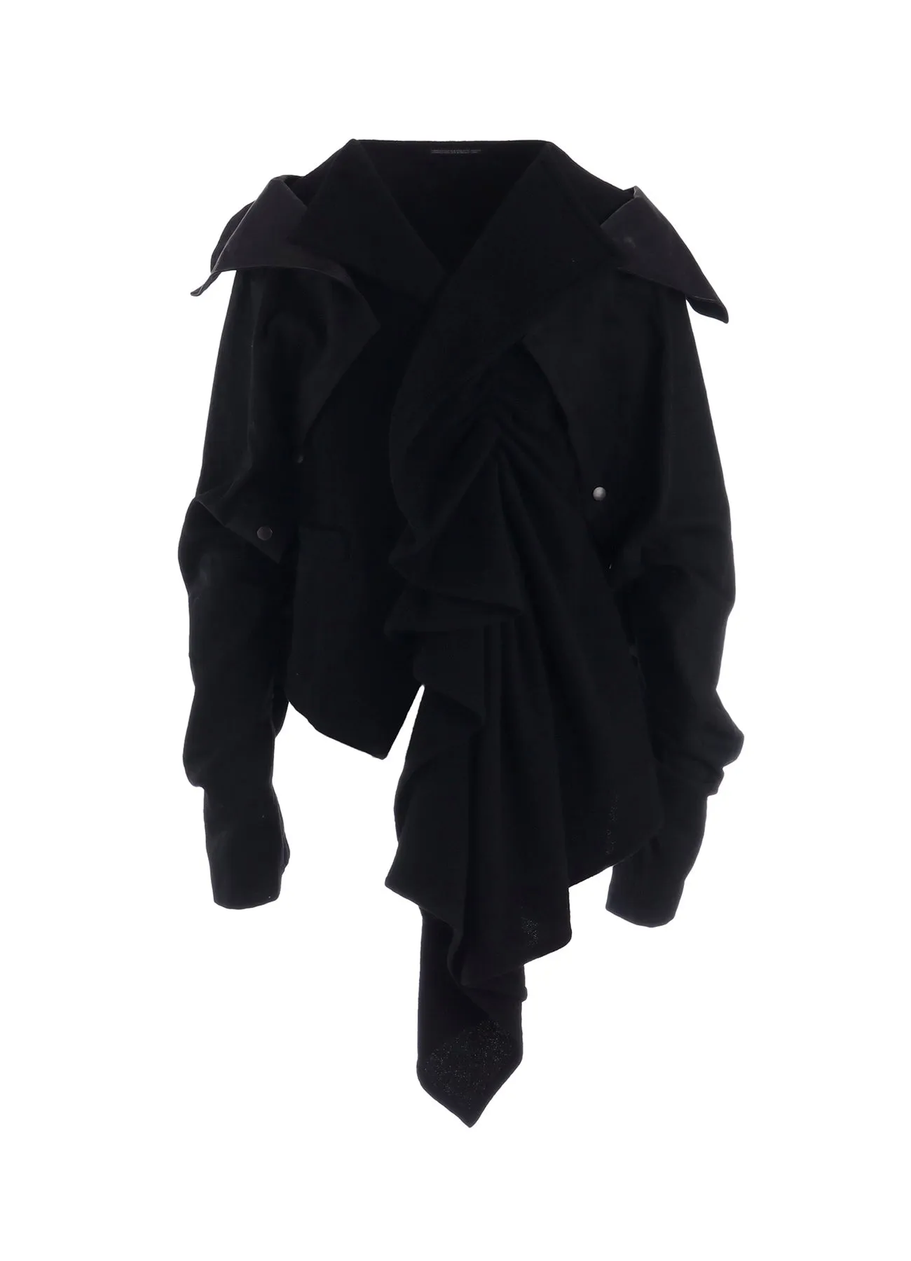 VINTAGE FLANNEL GILET JACKET sold by Yohji Yamamoto