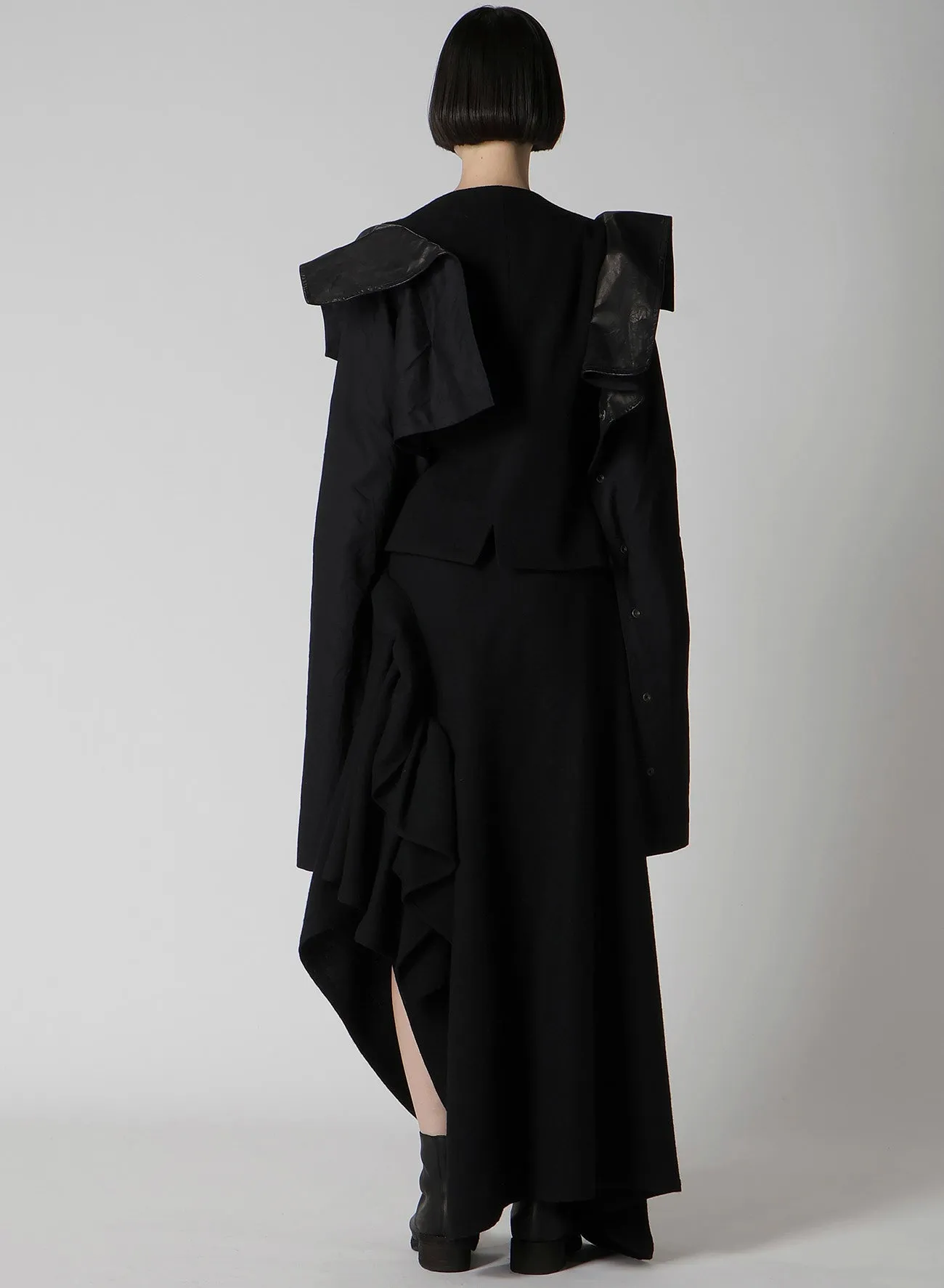 VINTAGE FLANNEL GILET JACKET sold by Yohji Yamamoto product image thumbnail 5