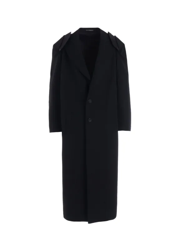 GABARDINE 2 LAYERED SHOULDER D COAT sold by Yohji Yamamoto