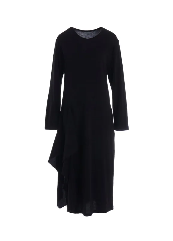 COTTON GAUZE DRAPED DRESS sold by Yohji Yamamoto