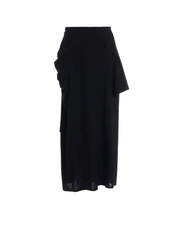 RY/ WRINKLED B TWISTED SK sold by Yohji Yamamoto