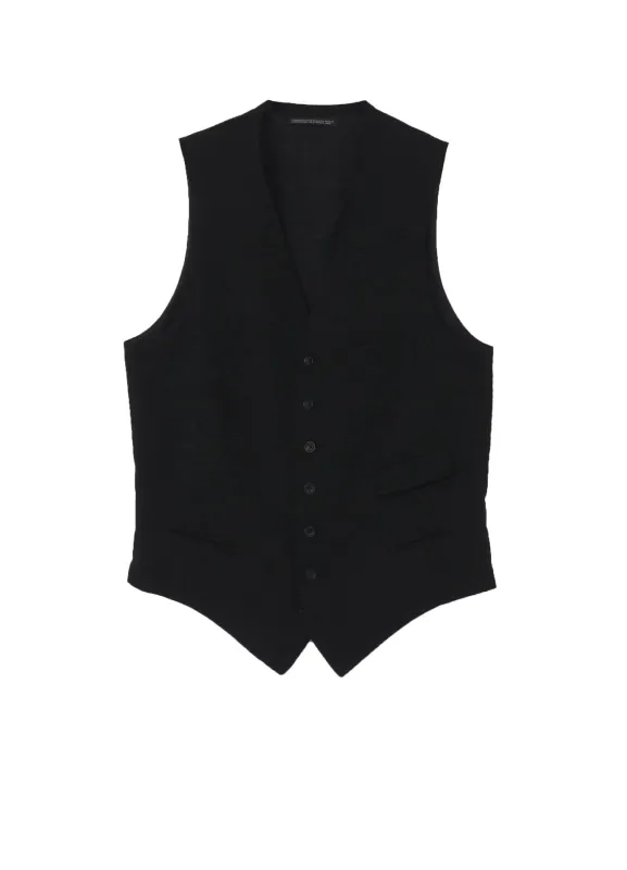SUIT GABARDINE CDH 7BUTTONS VEST made by Yohji Yamamoto