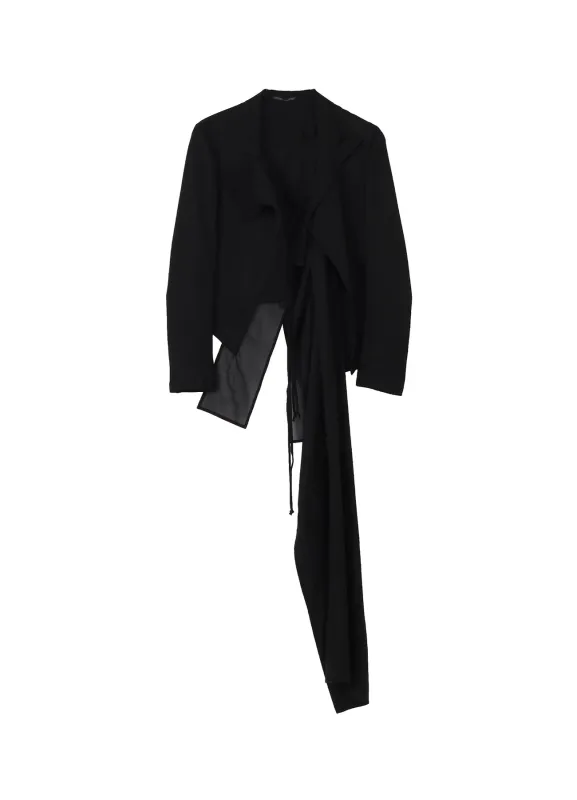 VISCOSE TWILL F COMBINATION SHORT JACKET sold by Yohji Yamamoto