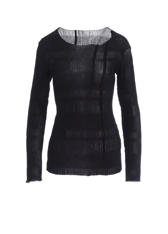 RIB TUCK D ROUND NECK PO made by Yohji Yamamoto