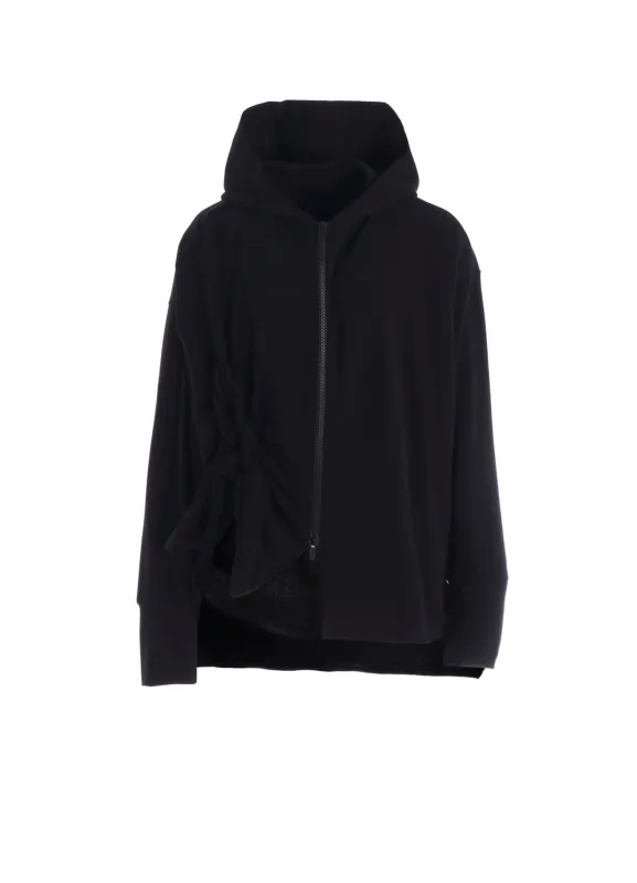 HIGH TWISTED FRENCH TERRY BRAIDED HOODIE sold by Yohji Yamamoto