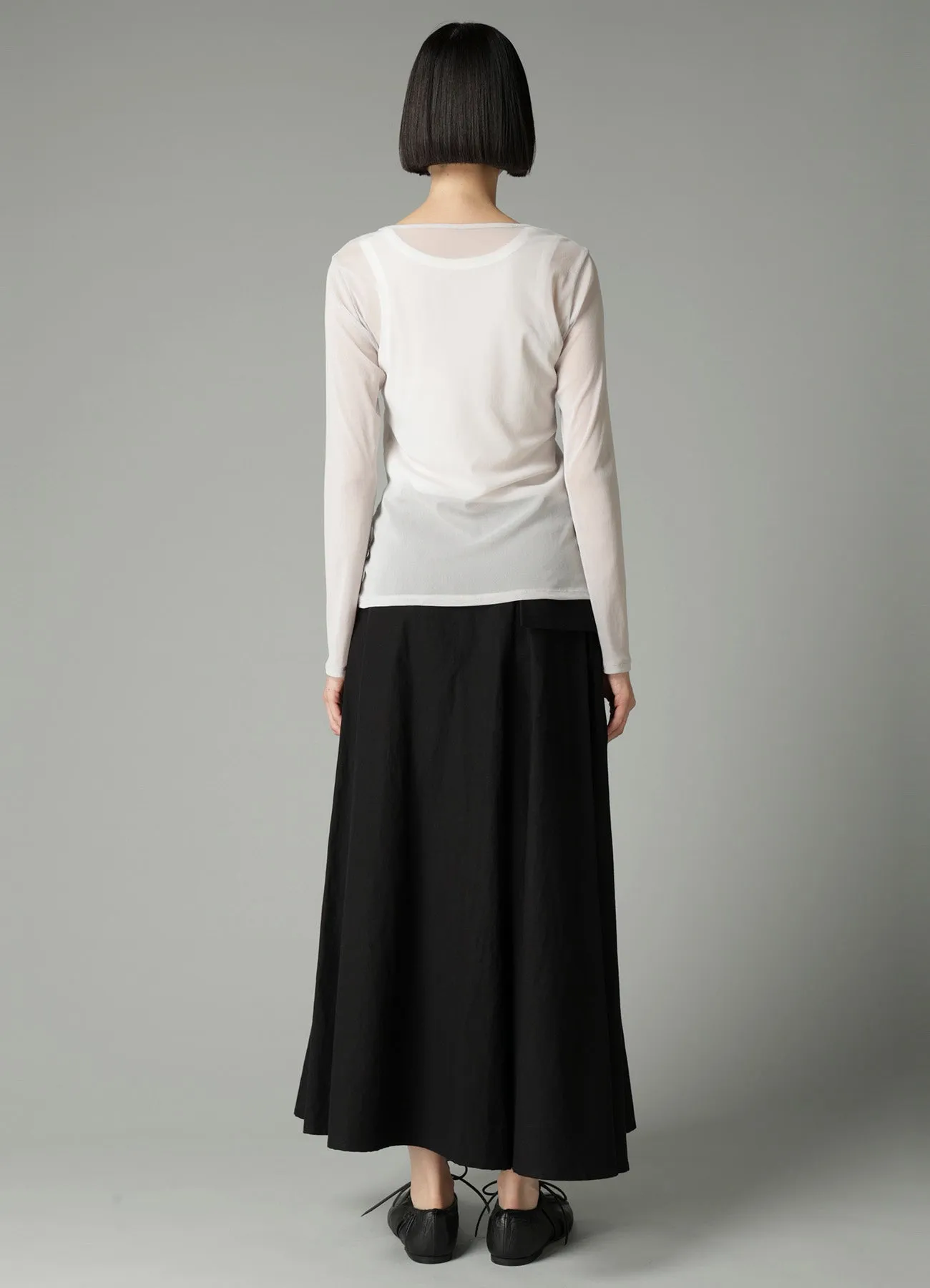 Ny TULLE SLIM BINDER LONG SLV T sold by Yohji Yamamoto product image thumbnail 5