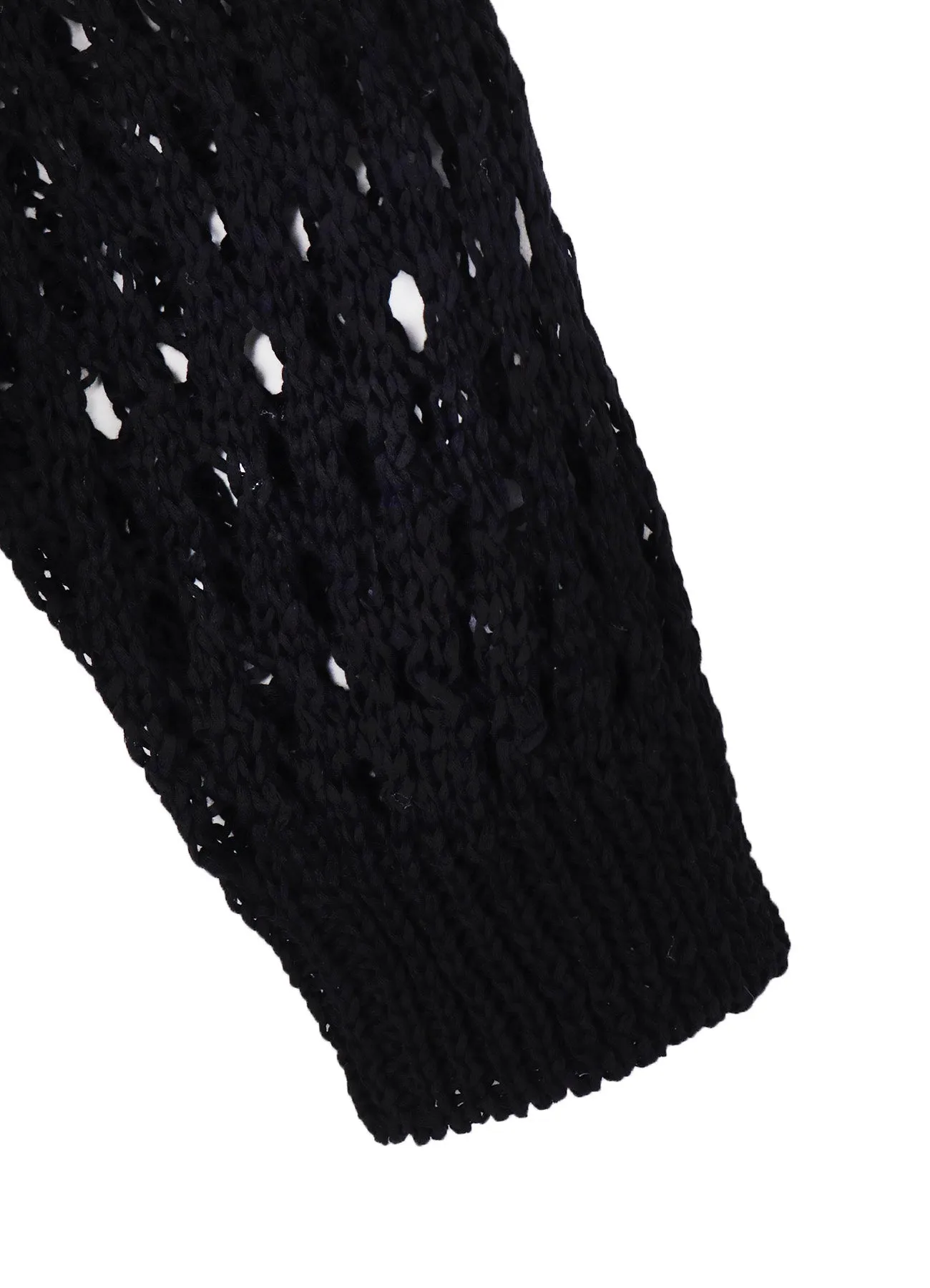 OPENWORK KNIT ROUND NECK PULLOVER sold by Yohji Yamamoto product image thumbnail 5
