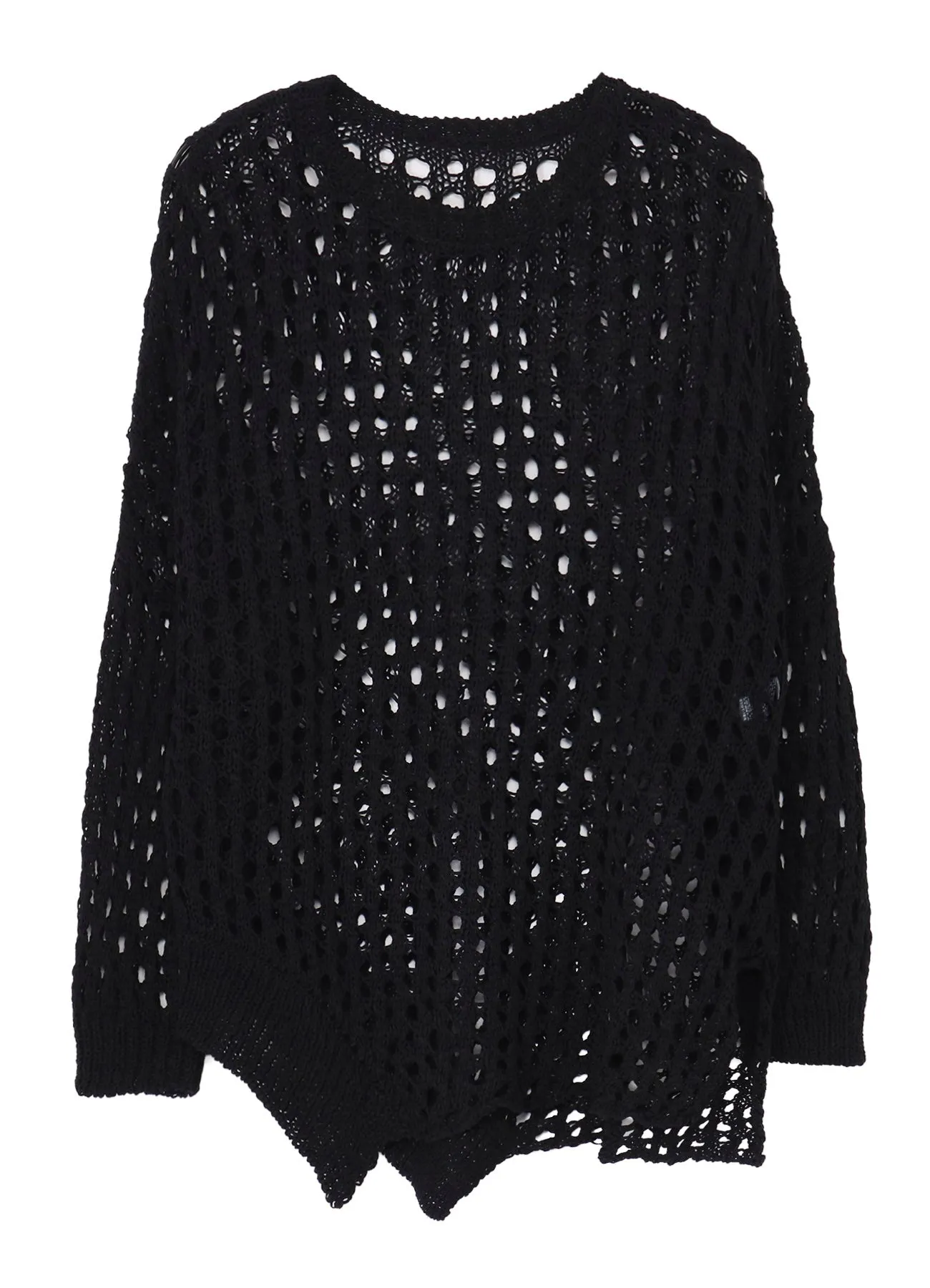 OPENWORK KNIT ROUND NECK PULLOVER sold by Yohji Yamamoto product image thumbnail 2