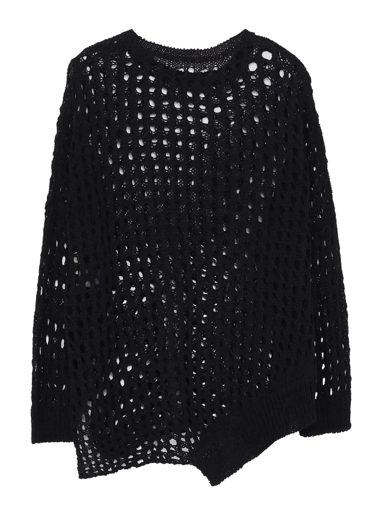 OPENWORK KNIT ROUND NECK PULLOVER sold by Yohji Yamamoto product image thumbnail 3