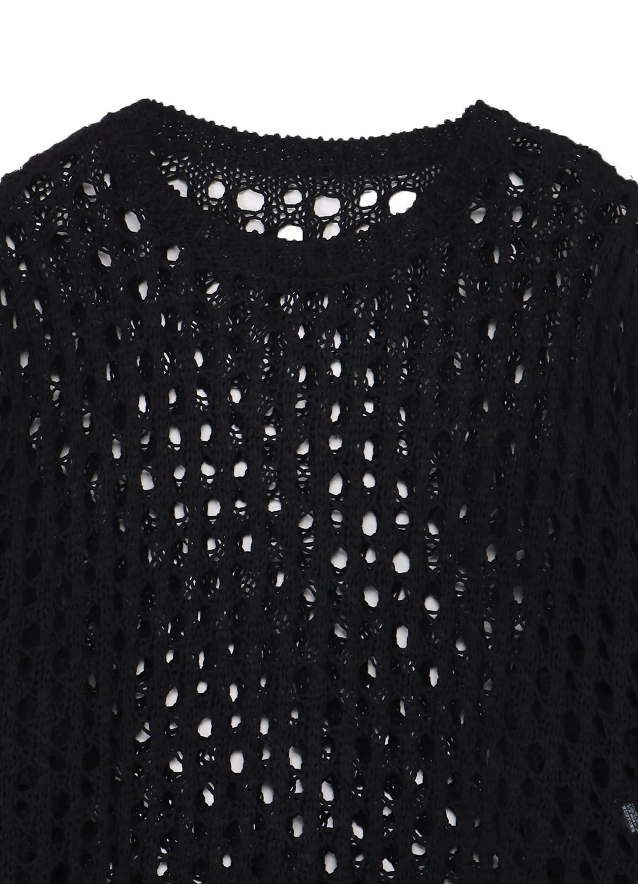 OPENWORK KNIT ROUND NECK PULLOVER sold by Yohji Yamamoto product image thumbnail 4