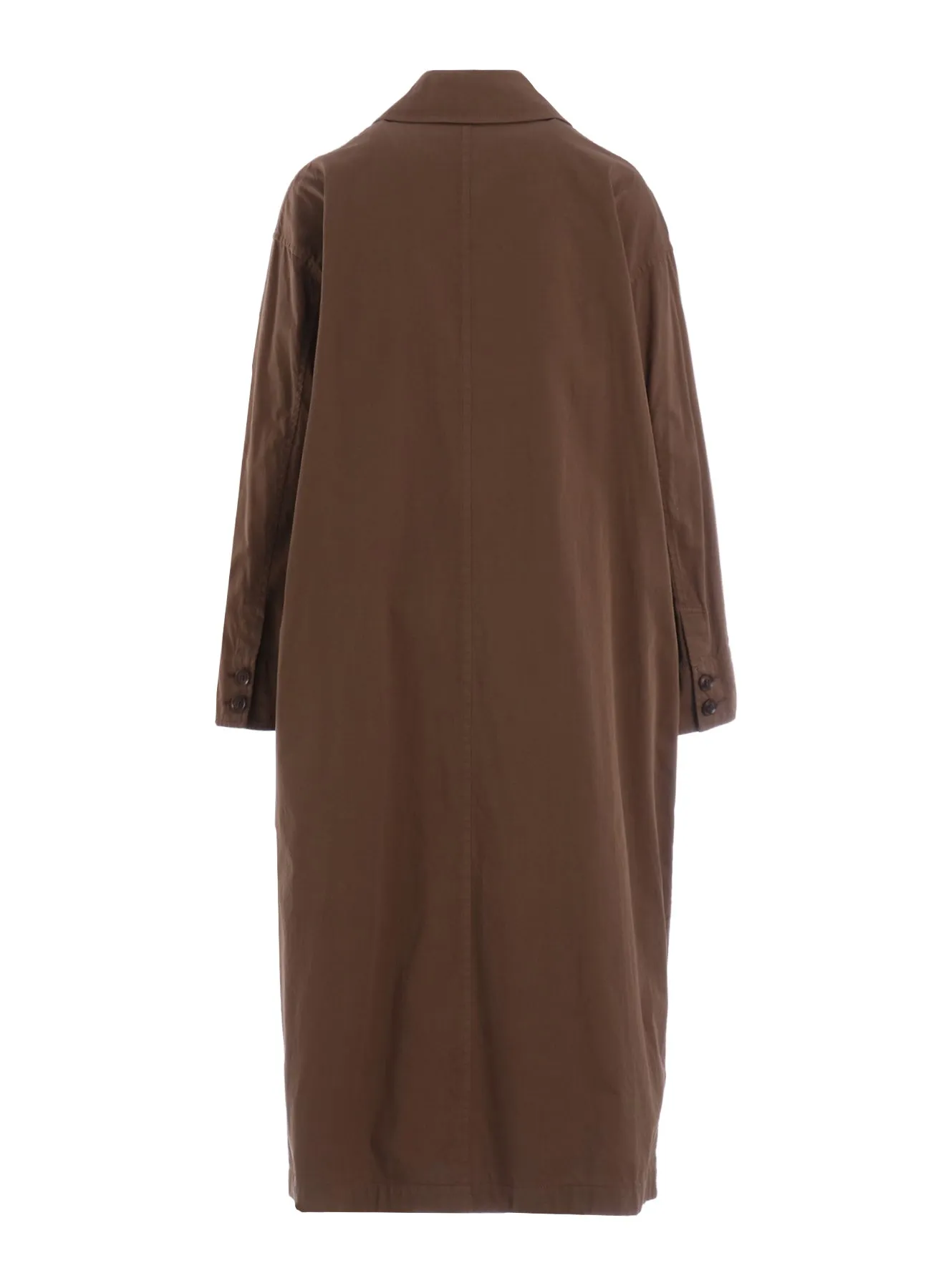 COTTON TWILL GARMENT DYE TURN OVER COLLAR COAT sold by Yohji Yamamoto product image thumbnail 4