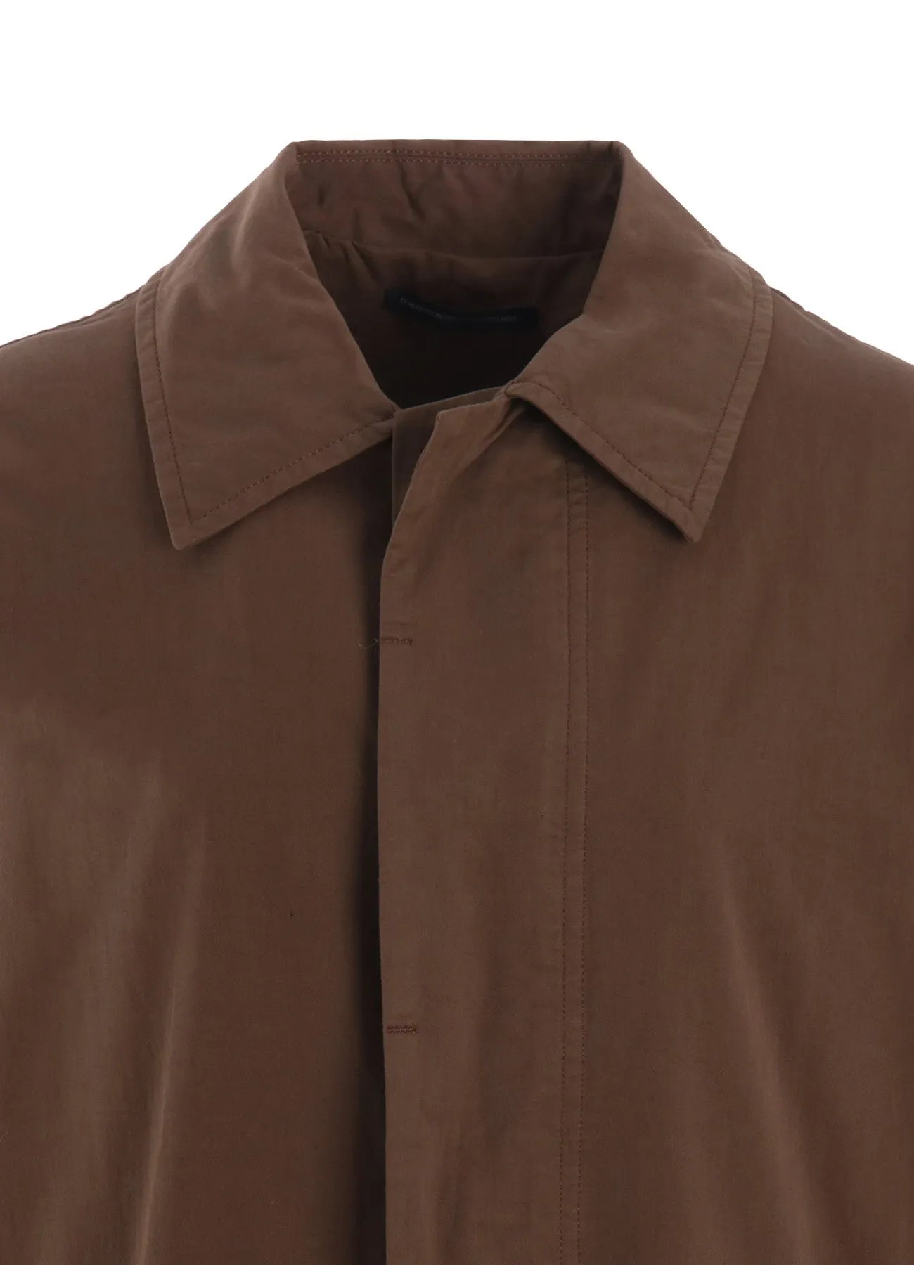 COTTON TWILL GARMENT DYE TURN OVER COLLAR COAT sold by Yohji Yamamoto product image thumbnail 5