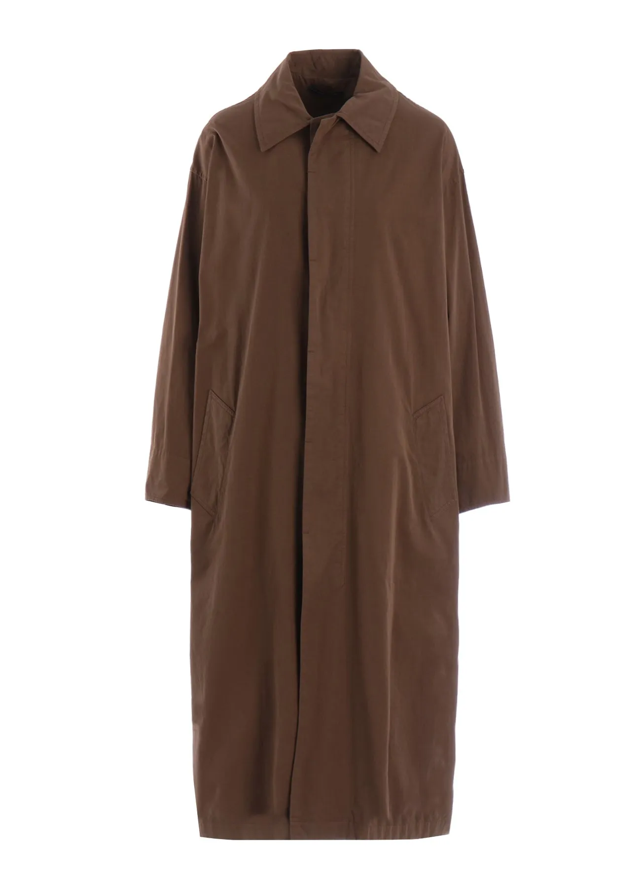 COTTON TWILL GARMENT DYE TURN OVER COLLAR COAT sold by Yohji Yamamoto product image thumbnail 2