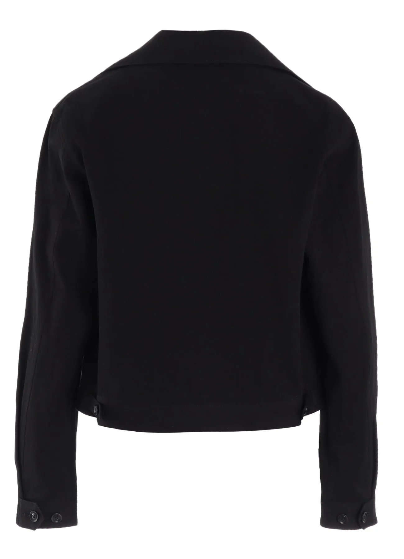 COTTON NYLON GABARDINE SLIT COLLART SHORT JACKET sold by Yohji Yamamoto product image thumbnail 4