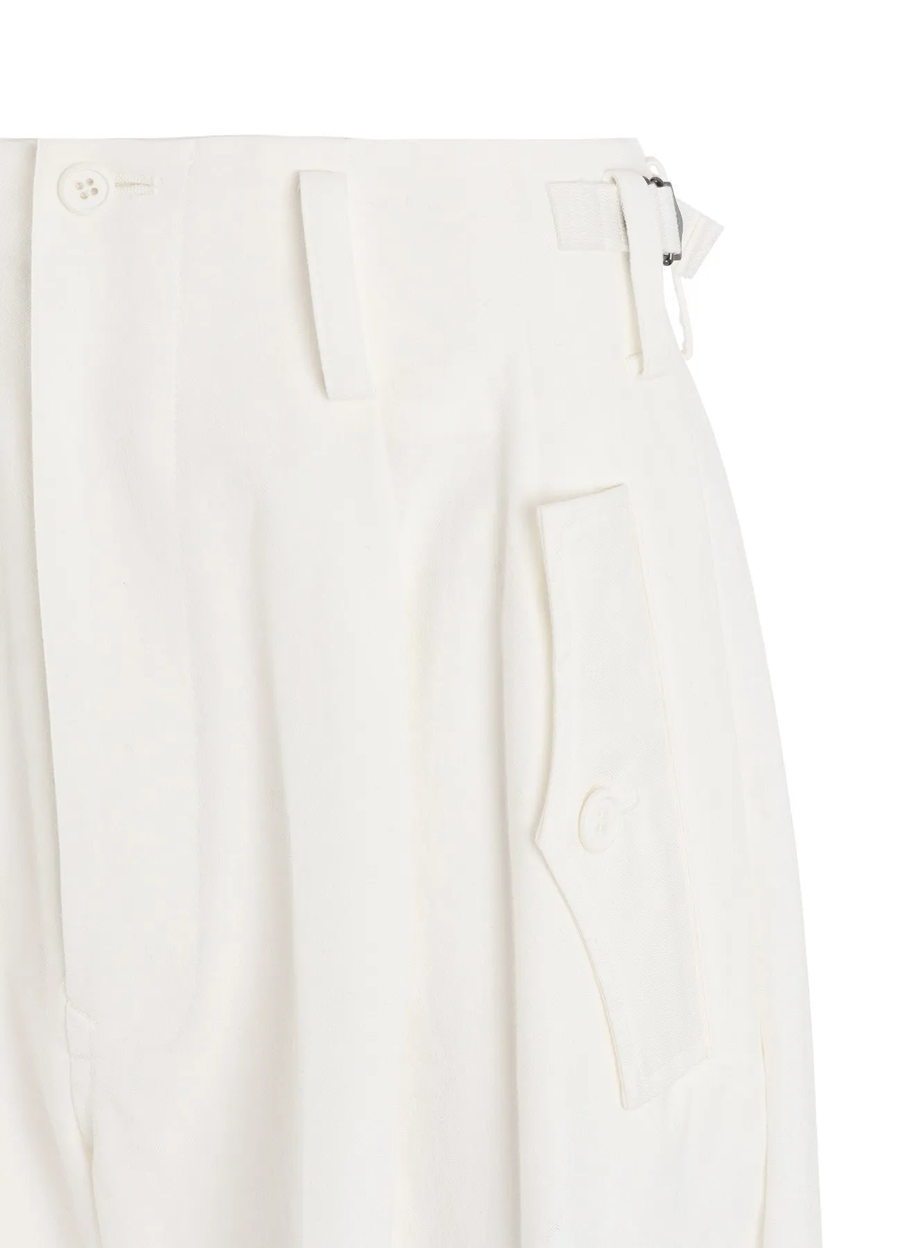 COTTON TWILL DOUBLE TUCK WIDE PANTS sold by Yohji Yamamoto product image thumbnail 5