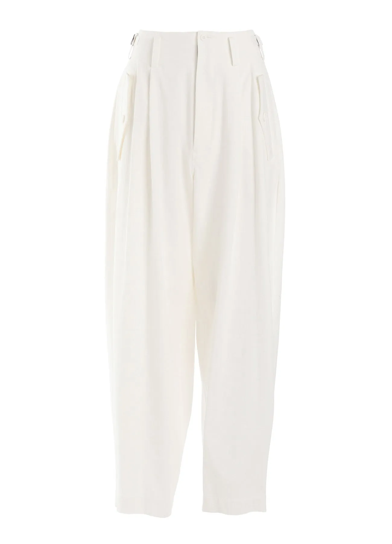 COTTON TWILL DOUBLE TUCK WIDE PANTS sold by Yohji Yamamoto product image thumbnail 2