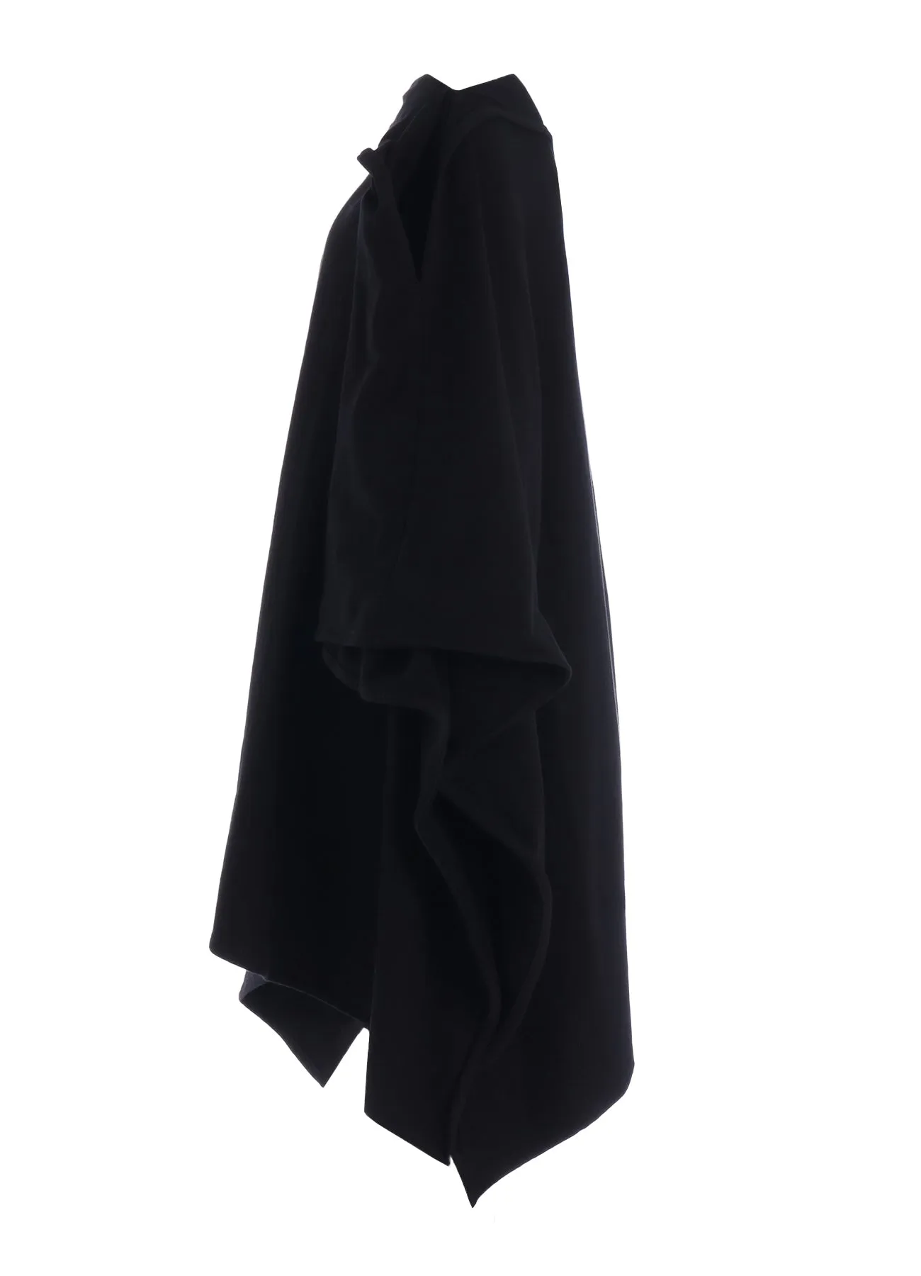ASYMMETRIC COMBED FLEECE CAPE sold by Yohji Yamamoto product image thumbnail 3