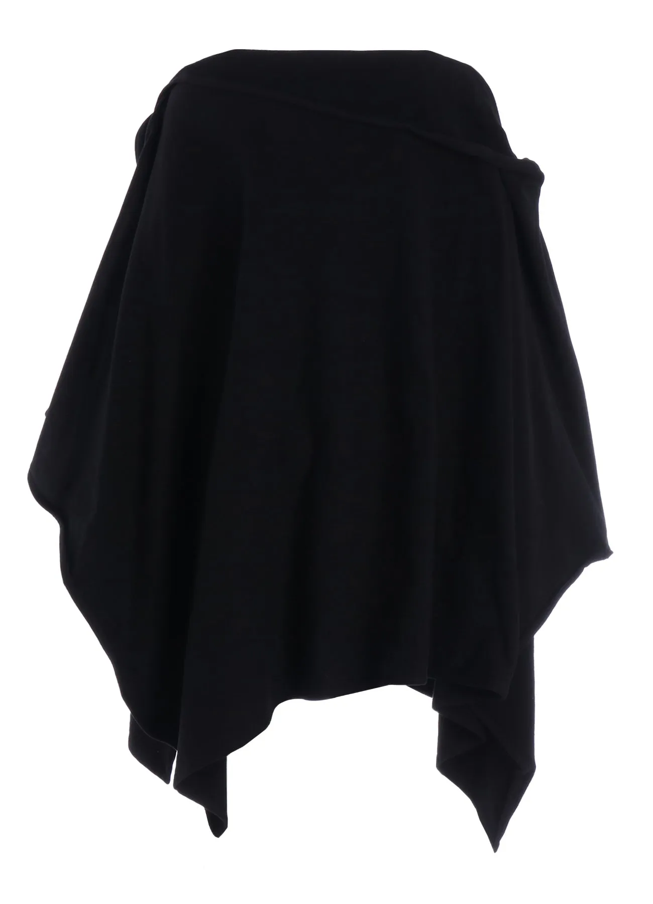 ASYMMETRIC COMBED FLEECE CAPE sold by Yohji Yamamoto product image thumbnail 4