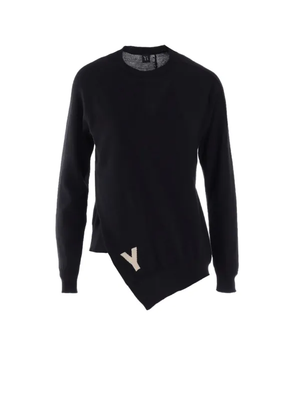 "Y" INTERSIA JERSEY LONG SLEEVE PULLOVER sold by Yohji Yamamoto